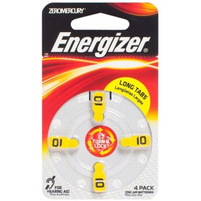 #pila Energizer De Audiologia Aid Az10 Zm Blister 4pcs Precio Por Unidad