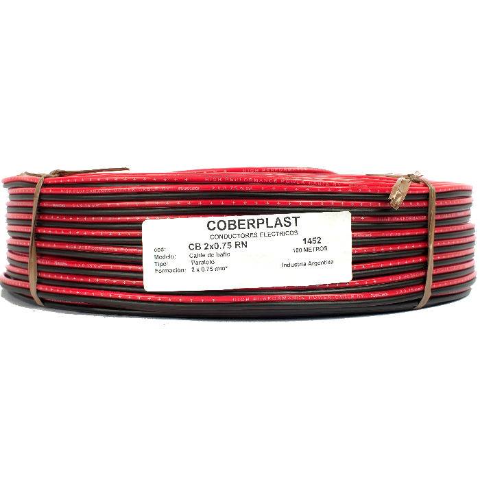 Cable Bafle 2x075 Rojo/negro