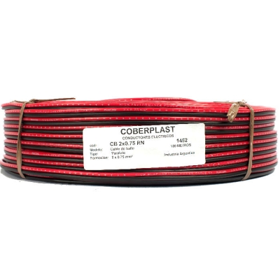 Bobina De 500m Cable 2x75 Rojo/negro