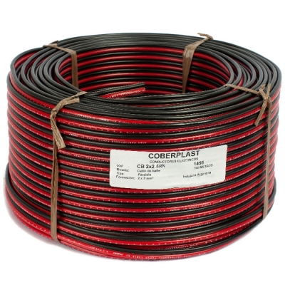 Bobina De 300m Cable Bafle 2x2.5 Rojo/negro
