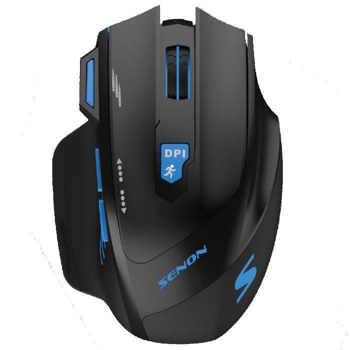 (*) Mouse Para Gaming Negro Y Azul